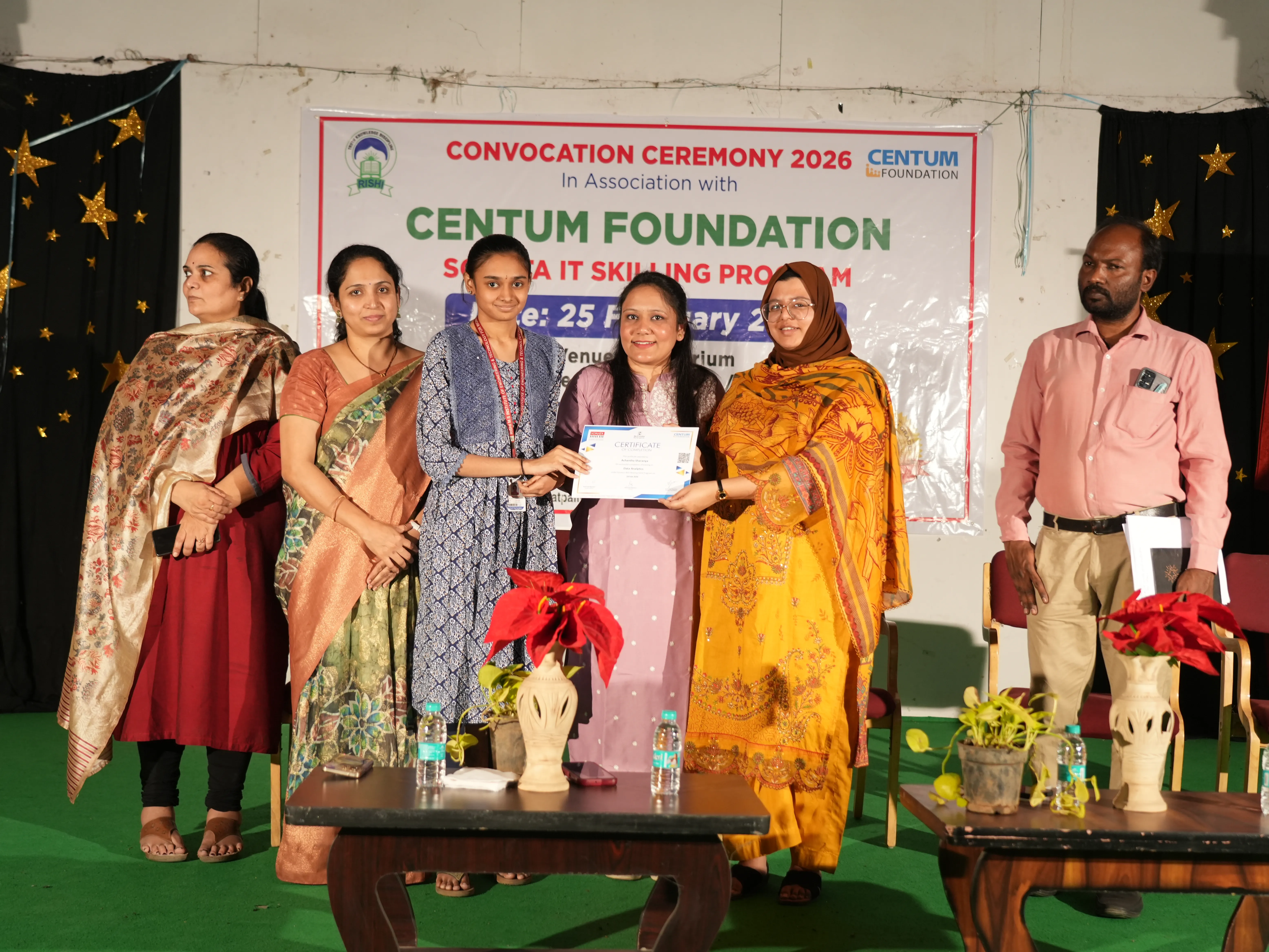 Convocation Ceremony of Sonata CSR through Centrum foundation for 4 th year students - RITW